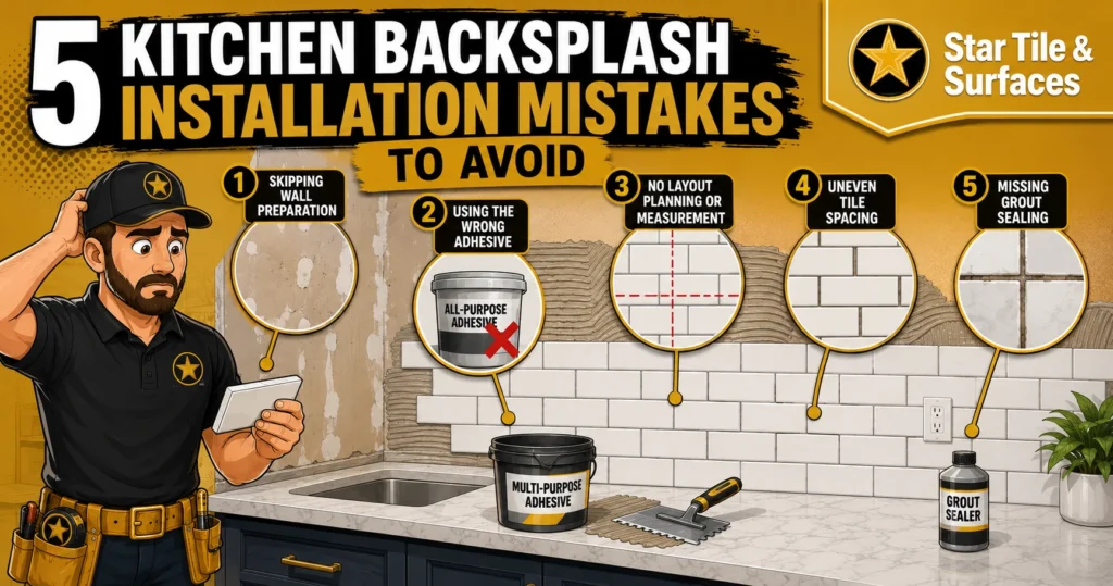5 Kitchen Backsplash Installation Mistakes to Avoid